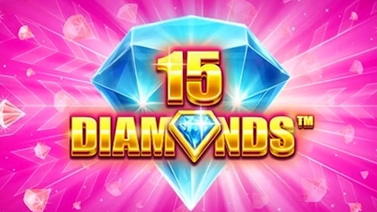 Giao diện trò chơi 15 Diamonds với các cuộn quay rực rỡ